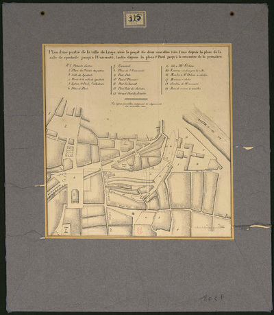 Plan en liège de Paris